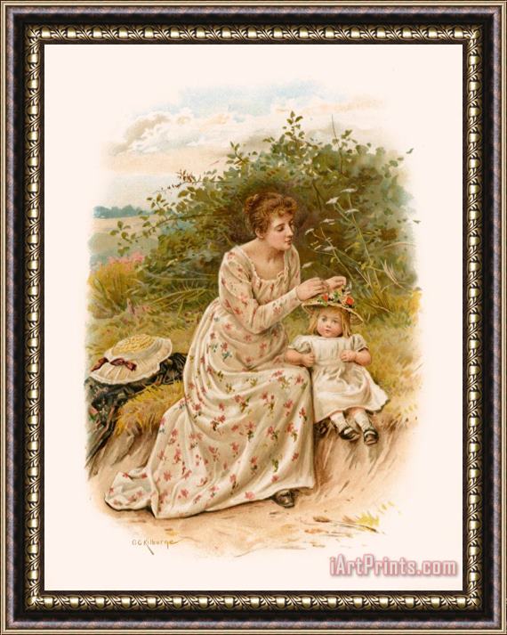 George Goodwin Kilburne Tennyson's Dora Framed Painting