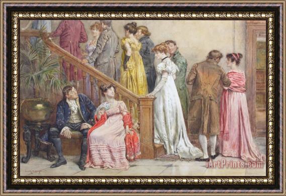 George Goodwin Kilburne The Next Dance Framed Painting