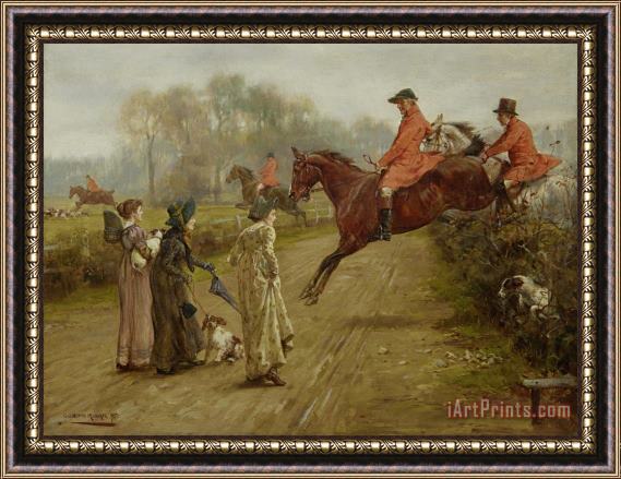 George Goodwin Kilburne Watching The Hunt Framed Painting