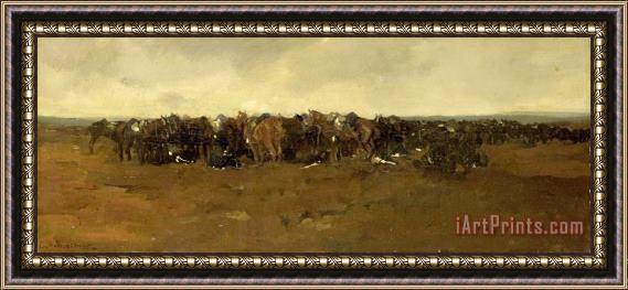 George Hendrik Breitner Cavalry at Repose Framed Print