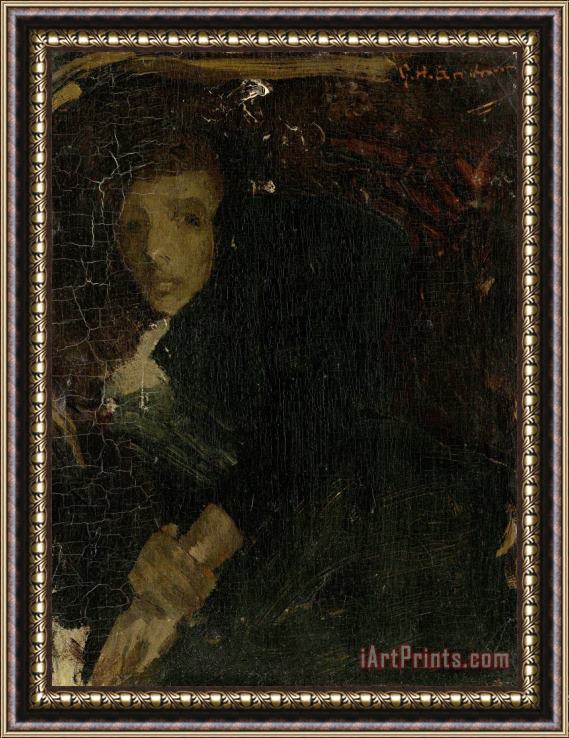 George Hendrik Breitner Mcj (marie) Jordan (1866 1948), The Artist's Wife Framed Print