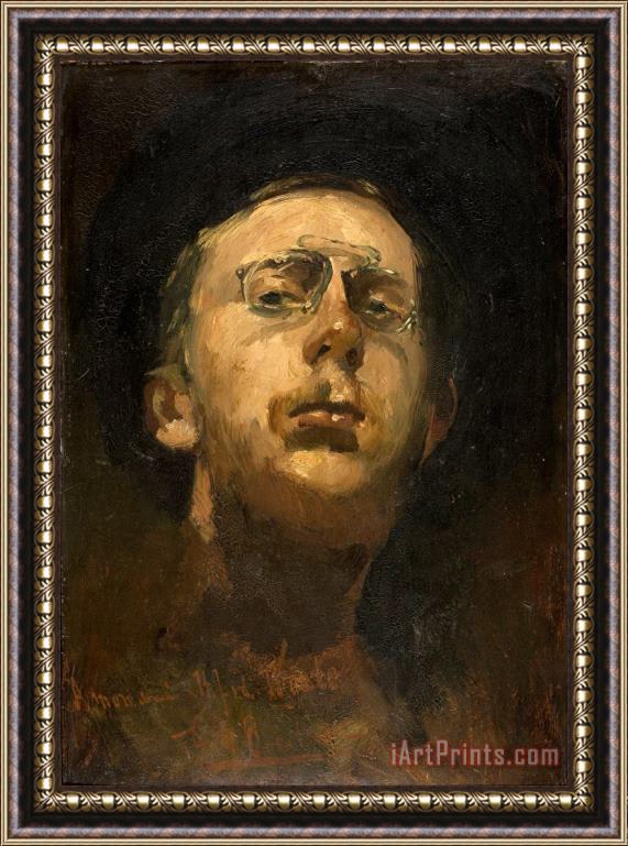 George Hendrik Breitner Self Portrait with Pince Nez Framed Print