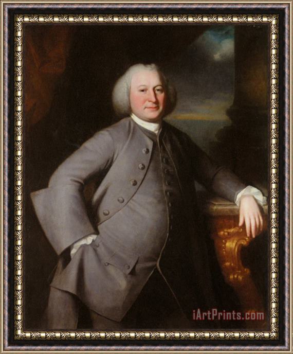 George Romney Portrait of William Gillison of Melling, Lancashire Framed Print