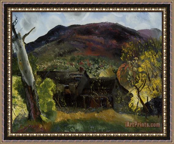 George Wesley Bellows Blasted Tree And Deserted House Framed Print