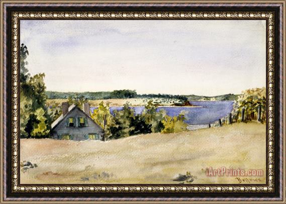 George Wesley Bellows Gardiner's Bay From Sag Harbor Framed Painting