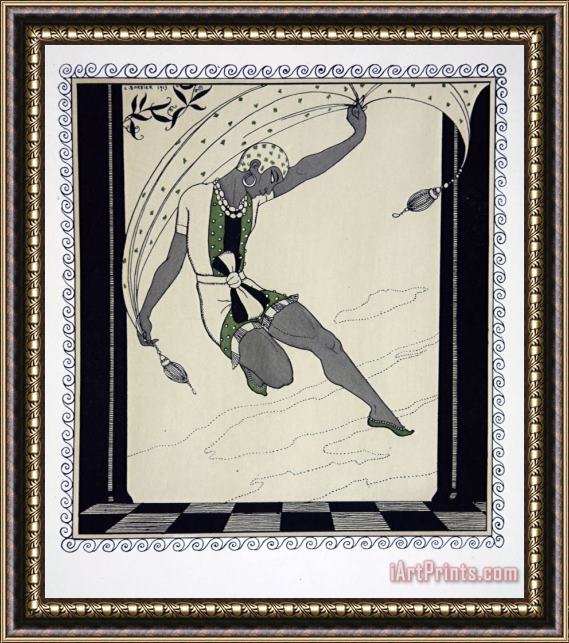 Georges Barbier Cleopatre From The Series Designs on The Dances of Vaslav Nijinsky Framed Print