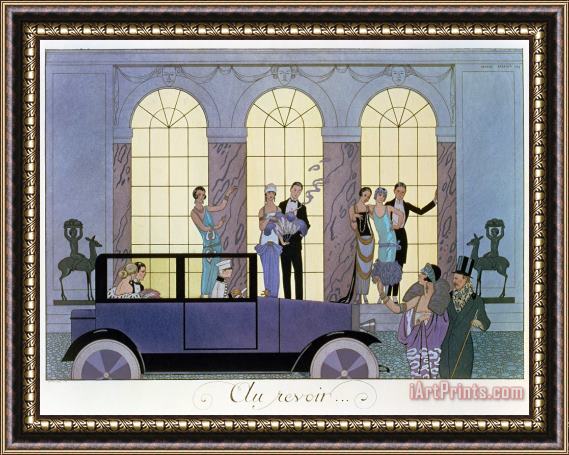 Georges Barbier Farewell Framed Painting