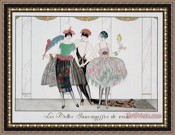 Georges Barbier The Beautiful Savages Framed Print