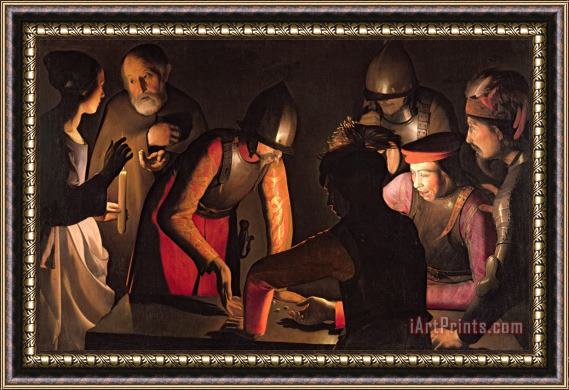 Georges de la Tour The Denial of Saint Peter Framed Painting