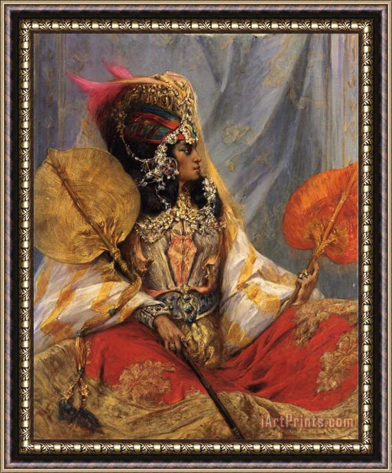 Georges Jules Victor Clairin Ouled Nail Woman Framed Print