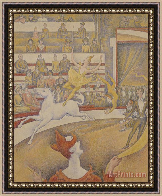 Georges Pierre Seurat The Circus Framed Print