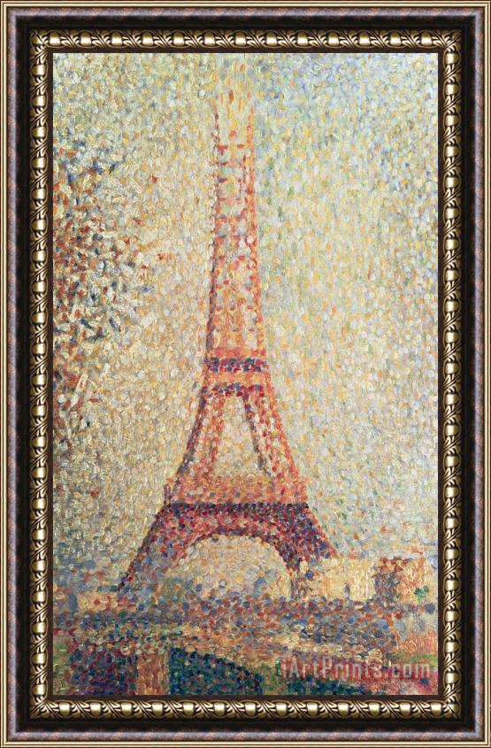 Georges Pierre Seurat The Eiffel Tower Framed Painting