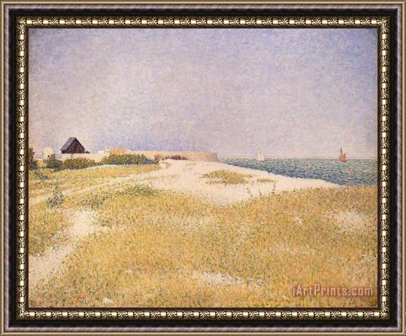 Georges Pierre Seurat View of Fort Samson Framed Painting