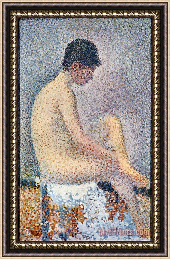 Georges Seurat Model in Profile 1886 Framed Painting