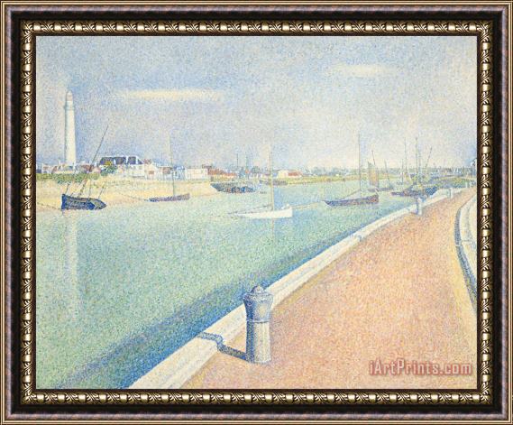 Georges Seurat The Channel of Gravelines, Petit Fort Philippe Framed Print