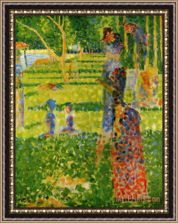 Georges Seurat The Couple 1884 Framed Painting