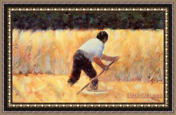 Georges Seurat The Reaper Framed Print