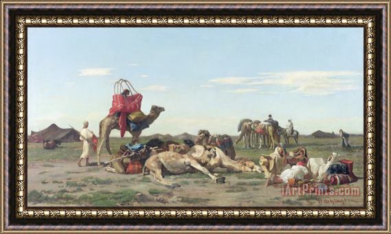 Georges Washington Nomads in the Desert Framed Painting