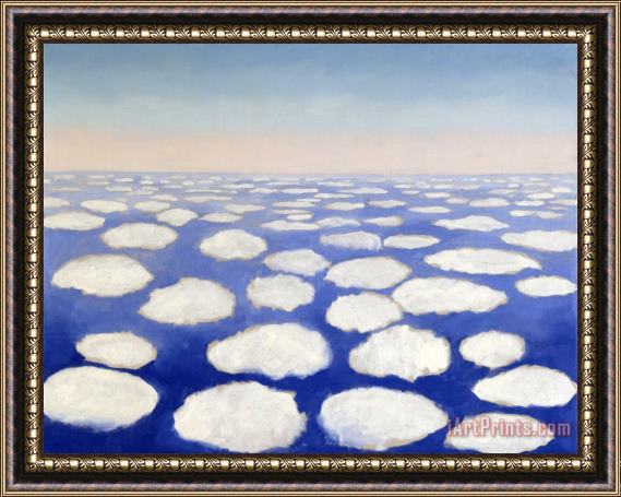 Georgia O'keeffe Above The Clouds I, 1962 1963 Framed Painting