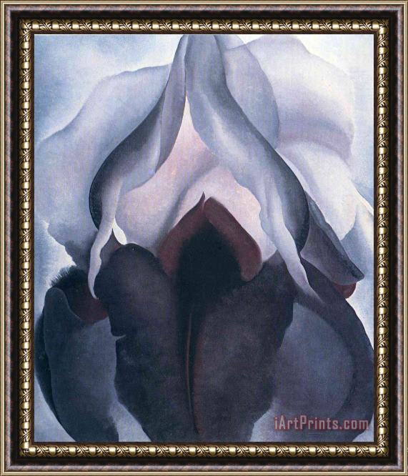 Georgia O'keeffe Black Iris 1 Framed Painting