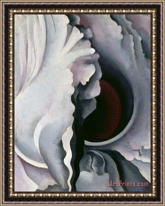 Georgia O'keeffe Black Iris Framed Painting