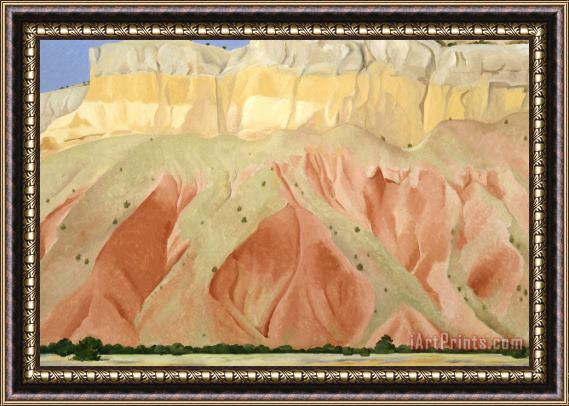 Georgia O'keeffe Untitled (red And Yellow Cliffs), 1940 Framed Painting