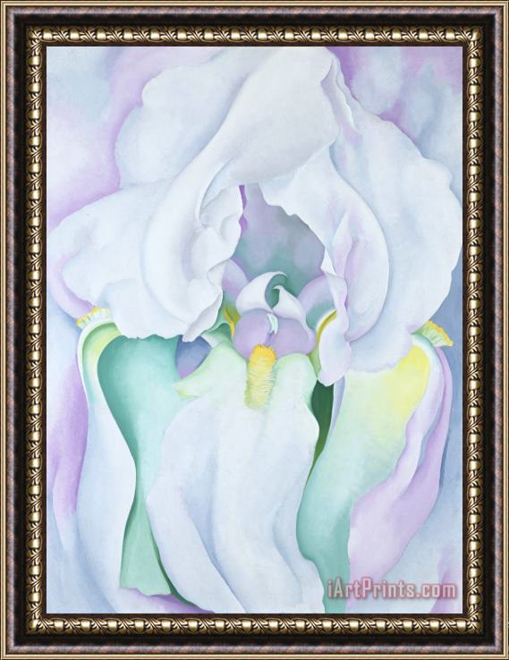 Georgia O'Keeffe White Iris Framed Print