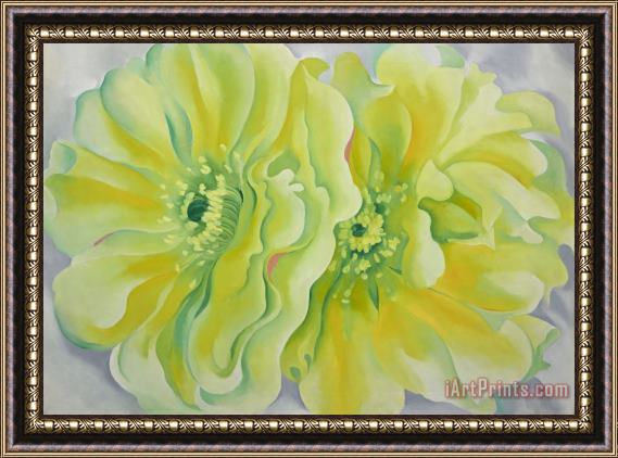 Georgia O'Keeffe Yellow Cactus Framed Print