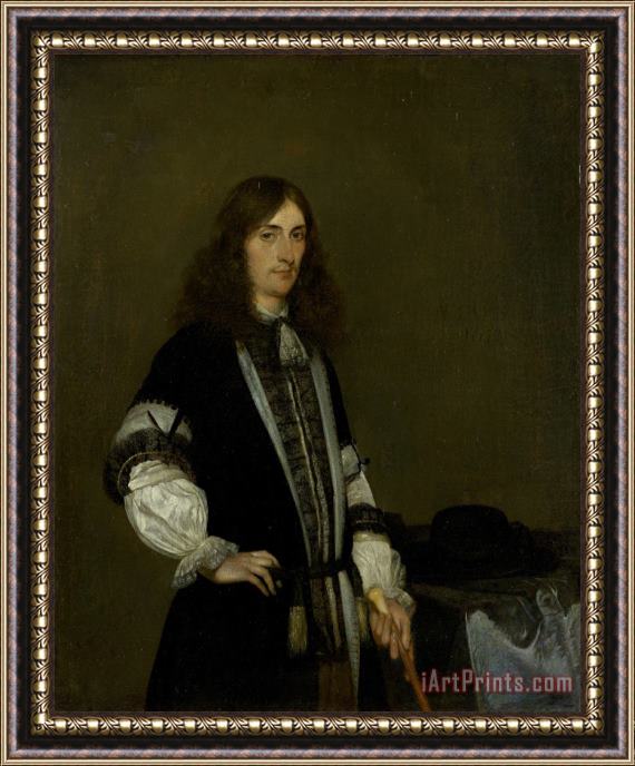 Gerard ter Borch Francois De Vicq, Burgomaster of Amsterdam for Several Terms From 1697on Framed Painting