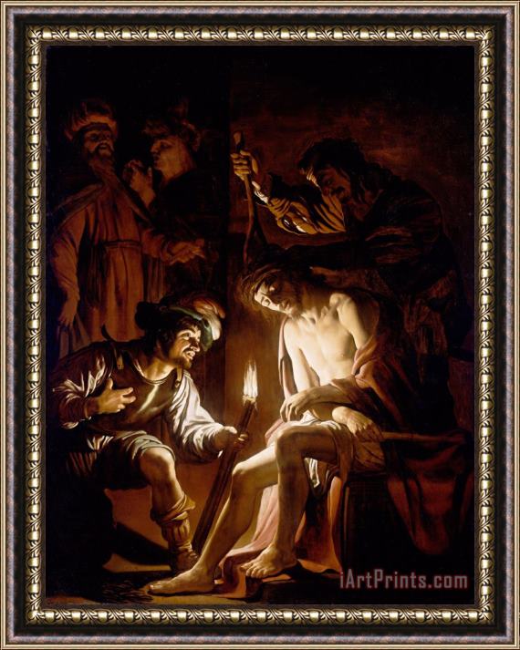 Gerard Van Honthorst Christ Crowned with Thorns Framed Painting