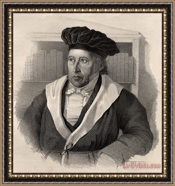German School Georg Wilhelm Friedrich Hegel Framed Print