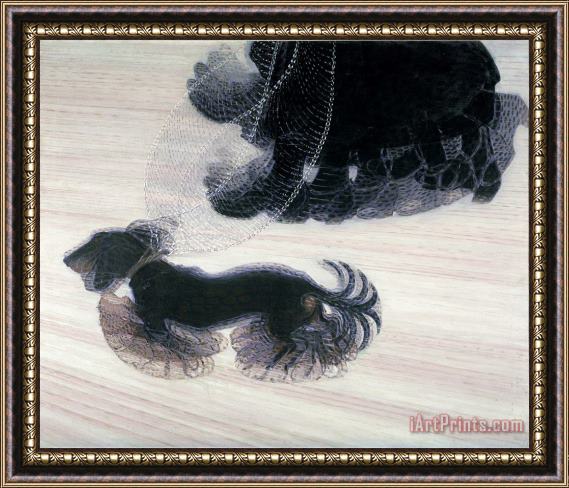 Giacomo Balla Dinamismo Di Un Cane Al Guinzaglio (dynamism of a Dog on a Leash) Framed Print