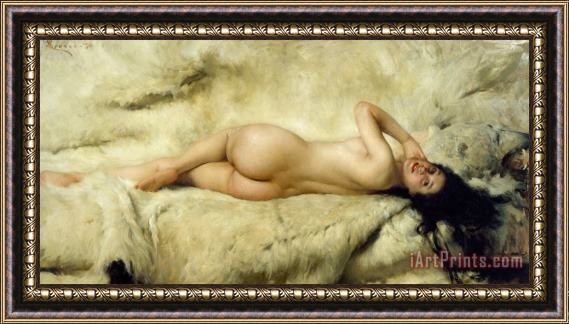 Giacomo Grosso Nude Framed Painting