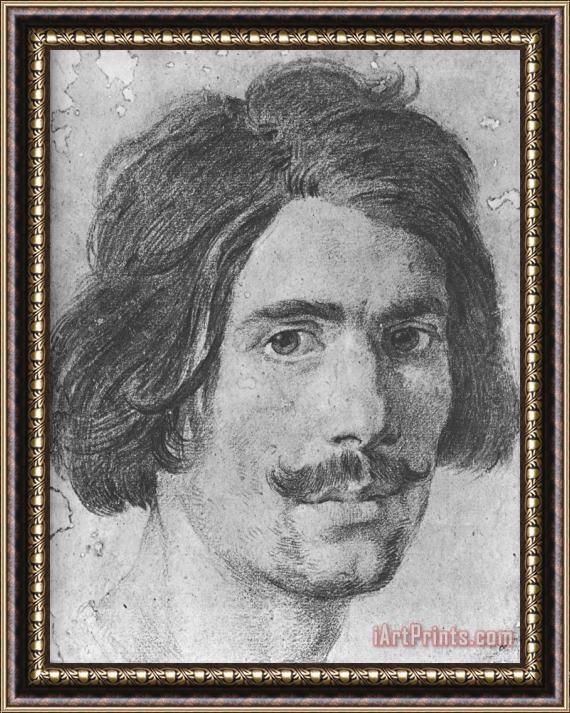 Gian Lorenzo Bernini Portrait of a Man with a Moustache (supposed Selfportrait) Framed Print