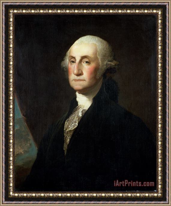 Gilbert Stuart Portrait of George Washington Framed Print