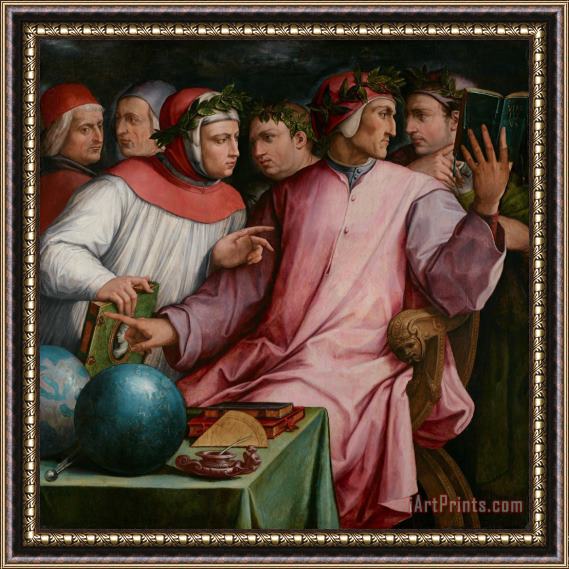 Giorgio Vasari Six Tuscan Poets Framed Painting