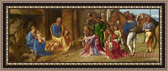 Giorgione The Adoration of The Kings Framed Painting