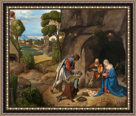 Giorgione The Adoration of The Shepherds Framed Print