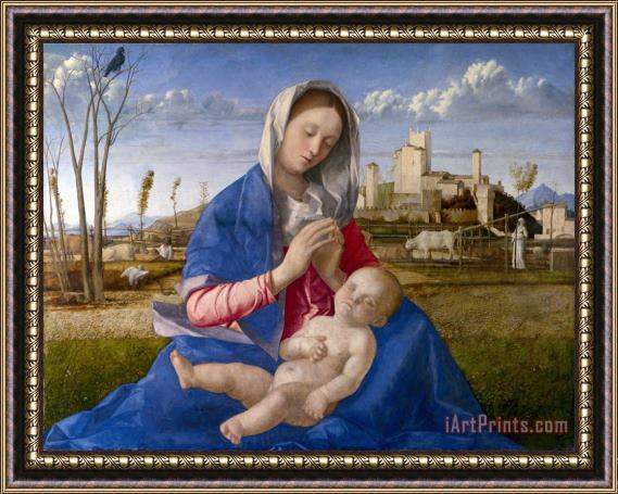 Giovanni Bellini Madonna of The Meadow Framed Print