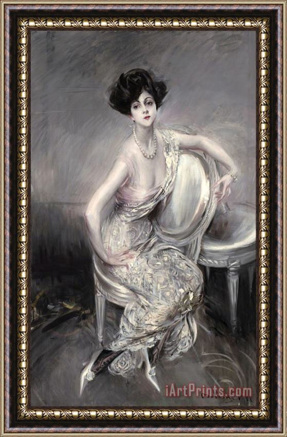 Giovanni Boldini Portrait of Rita De Acosta Lydig, 1911 Framed Painting