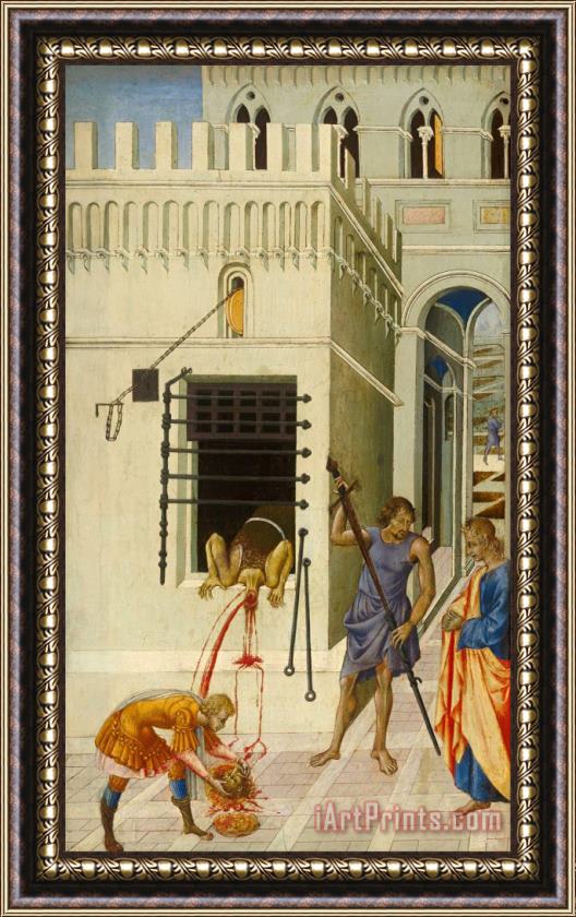 Giovanni di Paolo The Beheading of Saint John The Baptist Framed Painting
