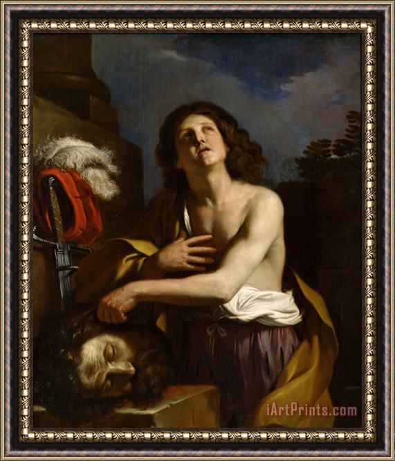 Giovanni F. Barbieri David with The Head of Goliath Framed Painting