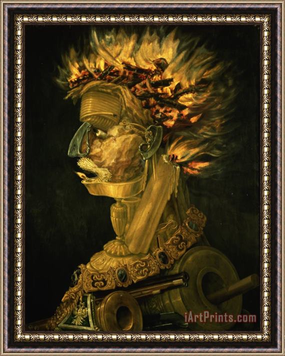Giuseppe Arcimboldo Fire Framed Print