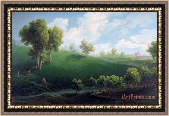 Giuseppe Pietro Bagetti Fantastic Landscape Framed Print