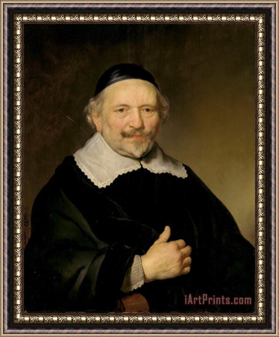Govaert Flinck Portrait of a Man, Possibly Augustijn Wtenbogaert (or Johannes Wtenbogaert, Tax Collector of Amsterdam) Framed Print