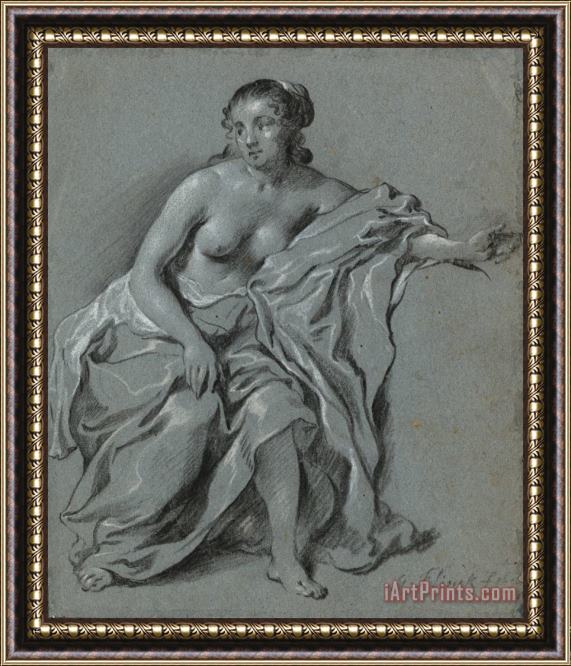 Govaert Flinck Sitting Female Nude Framed Print