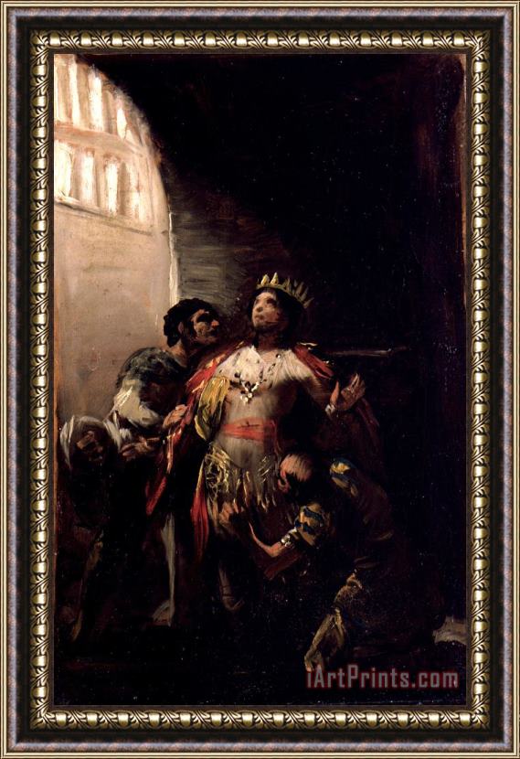 Goya Y Lucientes, Francisco St Hermenegild in Prision Framed Print