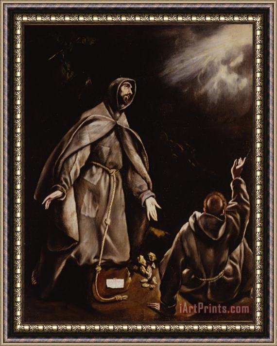 Greco, El And Workshop Saint Francis in Ecstasy Framed Print