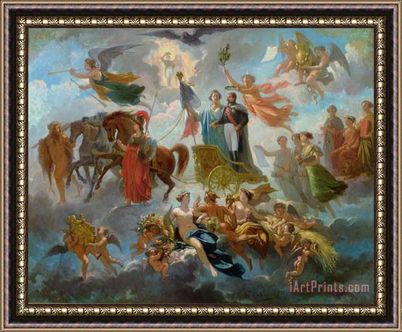 Guillaume-Alphonse Harang Cabasson Apotheosis Of Napoleon IIi Framed Painting
