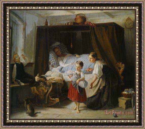 Gustav Igler The Newborn Framed Painting
